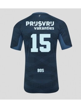 Billige Feyenoord Jordan Bos #15 Bortedrakt 2025-26 Kortermet